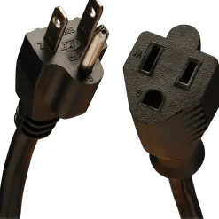 Extension Cords<Tripp Lite 3' Extension Cord, 14 AWG, Black (P024-003)