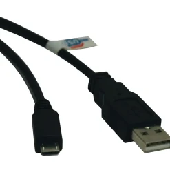 Usb Cables<Tripp Lite 3' USB 2.0 Type A Male to Type A Male Device Cable, Black (U050-003)