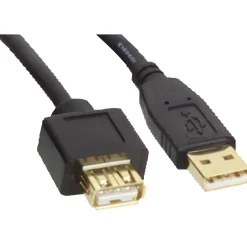 Usb Cables<Tripp Lite 6' USB A to USB A Cable, Male to Female, Black (U024-006)