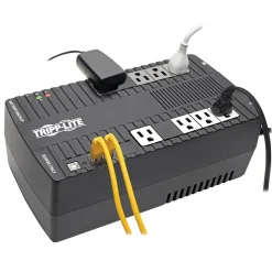 Battery Backup<Tripp Lite AVR Series Ultra-Compact Line-Interactive Battery Backup & Surge Protector w/ USB, 8 Outlets (AVR550U)