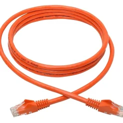 Ethernet Cables<Tripp Lite 6ft Cat6 Snagless Molded Patch Cable UTP Orange RJ45 M/M 6' (N201-006-OR)