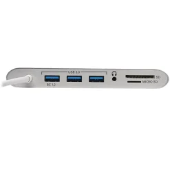 Usb Hubs<Tripp Lite 3-Port USB 3.0 Hub, White (U442-DOCK1)