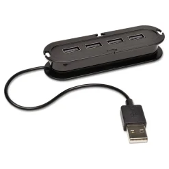Usb Hubs<Tripp Lite 4-Port USB 2.0 Hub, Black (TRPU222004R)