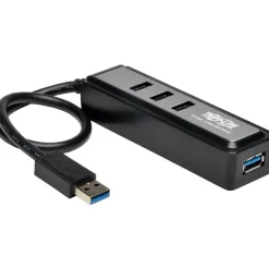 Usb Hubs<Tripp Lite Portable USB 3.0 SuperSpeed Mini Hub, 4-Port