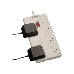 Surge Protectors & Power Strips<Tripp Lite Protect It! 8 Outlets Home/Office Surge Protector, 25' Cord (TLP825)