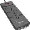 Surge Protectors & Power Strips<Tripp Lite Protect It! TLP128TTUSBB 12-Outlet Surge Suppressor/Protector