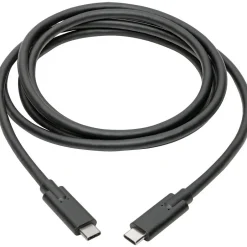 Usb Cables<Tripp Lite U420-006-5A 5.9ft Thunderbolt 3 Data Transfer Cable, Black (U420-006-5A)