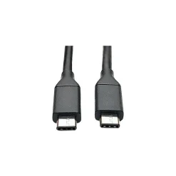 Usb Cables<Tripp Lite U420-003-G2 3' USB 3.1 Type C Male/Male Data Transfer Cable, Black
