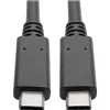 Usb Cables<Tripp Lite USB C Cable USB 3.1 Gen 2 w/ 5A Rating 20V M/M USB Type C USB Type-C USB-C 3ft 3' (U420-003-G2-5A)