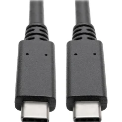 Usb Cables<Tripp Lite USB C Cable USB 3.1 Gen 2 w/ 5A Rating 20V M/M USB Type C USB Type-C USB-C 3ft 3' (U420-003-G2-5A)