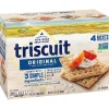 Crackers<Triscuit Original with Sea Salt Crackers, 8.5 oz, 4/Pack (220-02004)