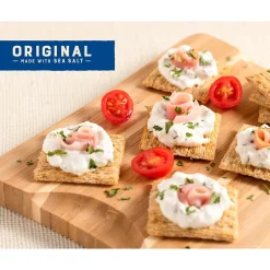 Crackers<Triscuit Original with Sea Salt Crackers, 8.5 oz, 4/Pack (220-02004)