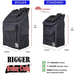 Hand Trucks & Dollies<Trolley Dolly Bigger Folding Hand Truck, 200 lb. Capacity, Black (01-562)