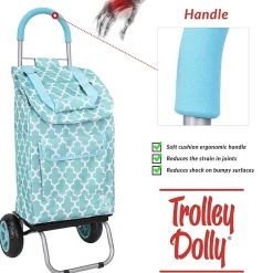 Hand Trucks & Dollies<Trolley Dolly Standard Folding Hand Truck, 110 lb. Capacity, Moroccan Tile (01-581)