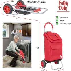 Hand Trucks & Dollies<Trolley Dolly Standard Folding Hand Truck, 110 lb. Capacity, Red (01-053)