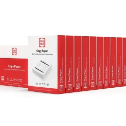 Clearance ™ 8.5" x 11" Copy Paper, 20 lbs., 92 Brightness, 500 Sheets/Ream, 10 Reams/Carton (TR56958) Copy Paper