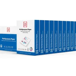 Hot ™ 8.5" x 11" Multipurpose Paper, 20 lbs., 96 Brightness, 500 Sheets/Ream, 10 Reams/Carton (TR56962) Multipurpose Paper