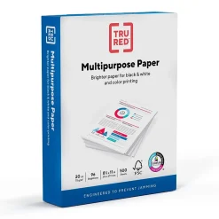 Clearance ™ 8.5" x 11" Multipurpose Paper, 20 lbs., 96 Brightness, 500 Sheets/Ream (TR56961) Multipurpose Paper