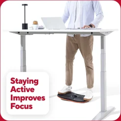 Floor Mats<TRU RED ™ Anti-Fatigue Balance Board, Black, 320 lbs. Capacity (TR62100)