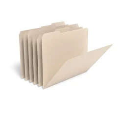 TRU RED ™ File Folder, 3-Tab, Letter Size, Manila, 12/Pack (TR36049) New