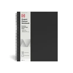 TRU RED ™ Large Soft Cover Project Planner Notebook, Black (TR54986) Clearance