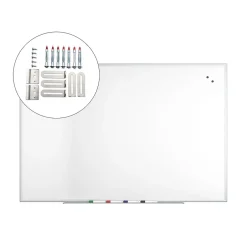 Online ™ Magnetic Steel Dry Erase Board, Satin Frame, 6' x 4' (TR61177) Dry Erase