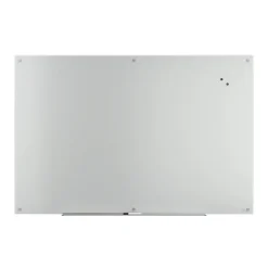 Online ™ Magnetic Tempered Glass Dry Erase Board, White, 6' x 4' (TR61197) Dry Erase