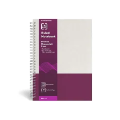 TRU RED ™ Medium Hard Cover Ruled Notebook, Gray/ (TR55742) Purple