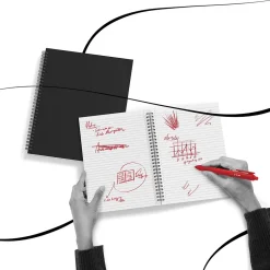 TRU RED ™ Medium Soft Cover Ruled Notebook, Black (TR54987) New