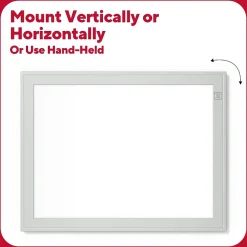 Discount Melamine Dry-Erase Whiteboard, Aluminum Frame, 8.5