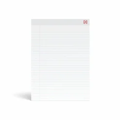 TRU RED ™ Notepad, 8.5" x 11.75", Wide Ruled, White, 50 Sheets/Pad, Dozen Pads/Pack (TR58188)