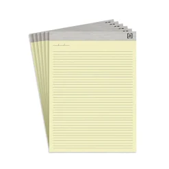 TRU RED Notepads, 8.5" x 11.75", Narrow Ruled, , 50 Sheets/Pad, 6 Pads/Pack (TR57377) Canary Clearance