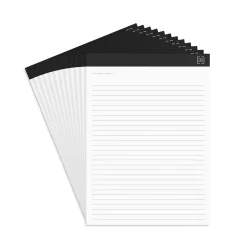 TRU RED ™ Notepads, 8.5" x 11.75", Wide Ruled, , 50 Sheets/Pad, 12 Pads/Pack (TR57382) White Best