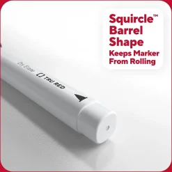 TRU RED ™ Pen Dry Erase Markers, Fine Tip, Black, 12/Pack (TR61435/TR54566) Best