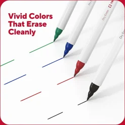 TRU RED ™ Pen Dry Erase Markers, Ultra Fine Tip, Assorted, 4/Pack (TR61458/TR57422) Discount