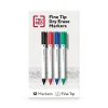 TRU RED ™ Pen Dry Erase Markers, Fine Tip, Assorted, 12/pack (TR61455)