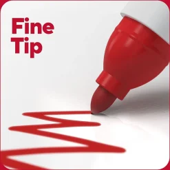 TRU RED ™ Pen Dry Erase Markers, Fine Tip, Assorted, 12/pack (TR61455)