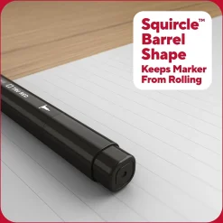 TRU RED ™ Pen Permanent Markers, Twin Tip, , 4/Pack (TR57829) Black