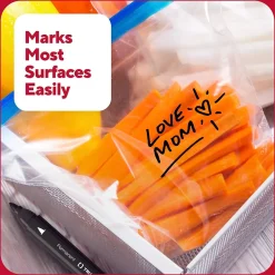 TRU RED ™ Pen Permanent Markers, Twin Tip, , 4/Pack (TR57829) Black