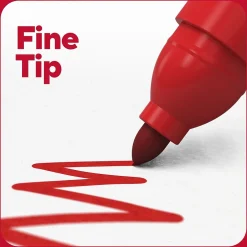 TRU RED ™ Permanent Marker, Fine Tip, Assorted, 12/Pack (TR54530) Best