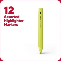 TRU RED ™ Pocket Stick Highlighter with Grip, Chisel Tip, Assorted, 12/Pack (TR54586) Clearance