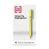 TRU RED ™ Pocket Stick Highlighter with Grip, Chisel Tip, Yellow, Dozen (TR54580) Clearance