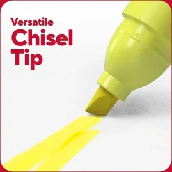 TRU RED ™ Pocket Stick Highlighter with Grip, Chisel Tip, Yellow, Dozen (TR54580) Clearance