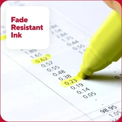 TRU RED ™ Pocket Stick Highlighter with Grip, Chisel Tip, Yellow, Dozen (TR54580) Clearance