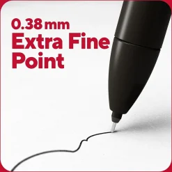 TRU RED ™ Retractable Quick Dry Gel Pen, Extra Fine Point, 0.38mm, Black, 5/Pack (TR56951) Discount