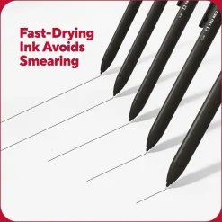 TRU RED ™ Retractable Quick Dry Gel Pen, Extra Fine Point, 0.38mm, Black, 5/Pack (TR56951) Discount