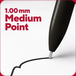 TRU RED ™ Retractable Quick Dry Gel Pen, Medium Point, 1.0mm, Black, 5/Pack (TR56952) Best