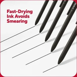 TRU RED ™ Retractable Quick Dry Gel Pen, Medium Point, 1.0mm, Black, 5/Pack (TR56952) Best