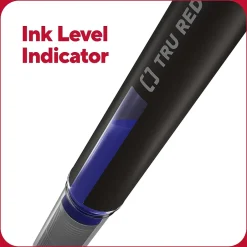 TRU RED ™ Rollerball Pens, Conical Tip, , Dozen/Pack (TR57322) Blue New