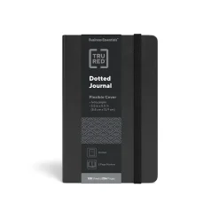 TRU RED ™ Small Flexible Cover Dotted Journal, Black (TR54782) Outlet
